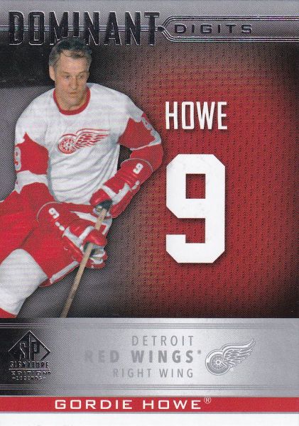 insert karta GORDIE HOWE 20-21 SP Signature Legends Dominant Digits číslo DD-12